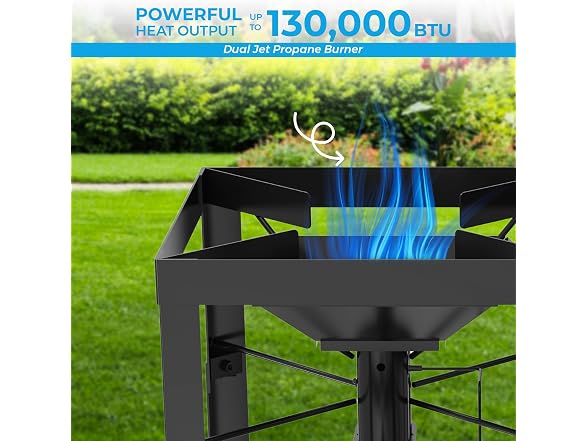 FIRERIOT Dual Jet Burner with Side Table