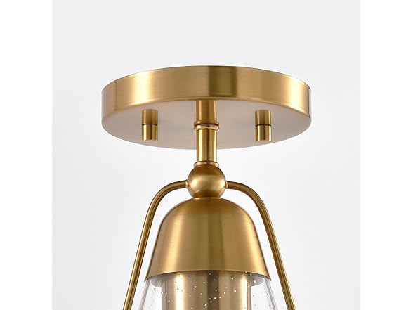 Parrot Uncle C3007 Small Gold Flush Mount Ceiling Light