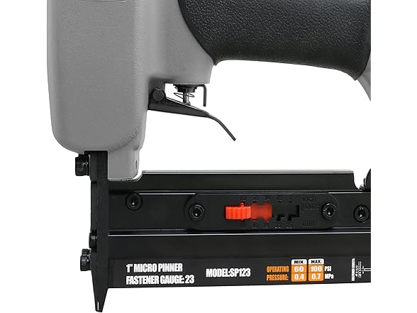 NuMax SP123 Pneumatic 23-Gauge 1" Micro Pin Nailer