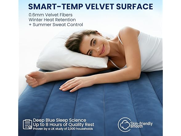 KINGJERRY W2064 Queen Air Mattress with Built in Pump