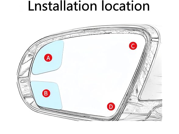 LIJXHO APP-Auto-143 2pcs Fan Shaped Blind Spot Mir