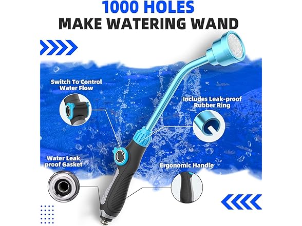 DTRK 19" Watering Wand, 1000 Holes
