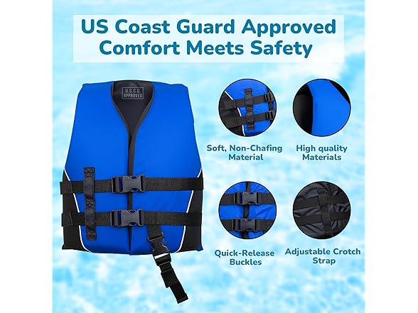 MW Child Universal Life Vest (Blue, 30-50 lbs)