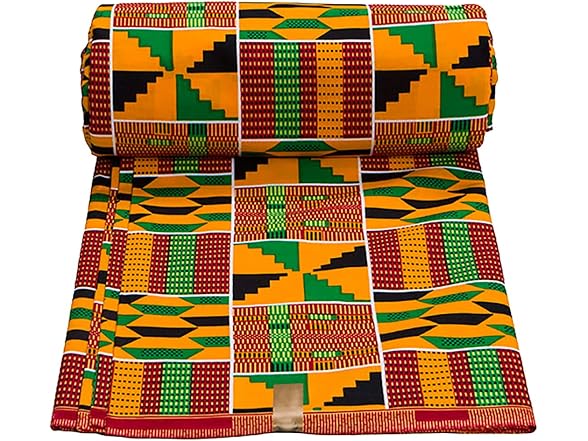 Stioyitois African Fabric 100% Cotton African Ankara Print
