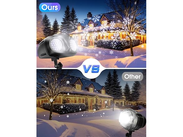 Hiketrax Christmas Snowflake Projector