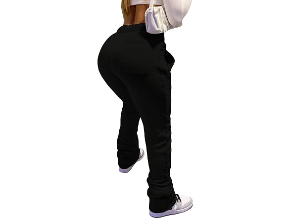 Shinfy Women (S) Stacked Fleece Sweatpants Joggers