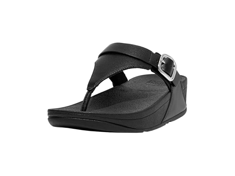 Fit Flop Lulu Leather Toe-Post Adjustable Women's Shoes - Gallery 11