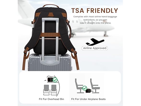 LOVEVOOK 17 Inch Large Travel Backpack