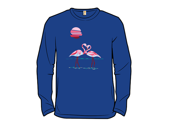 Flamingos in a Romantic Mood