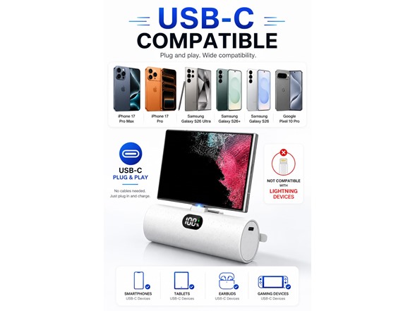 5000mAh Power Bank Ultra Slim