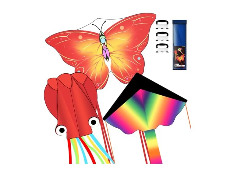 Crogift Large Butterfly Kite 3Pk