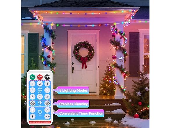 Lakumu 2-in-1 Rechargeable Fairy Lights Battery Operated