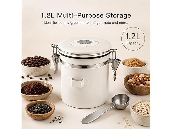 MEGAWISE 304 Stainless Steel Coffee Canister