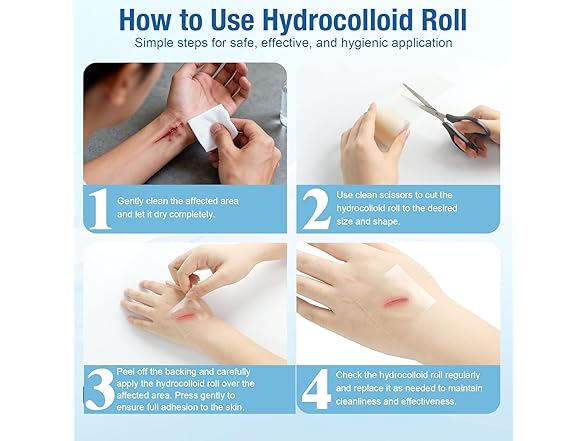 Eiiioea Medical Grade Hydrocolloid Roll