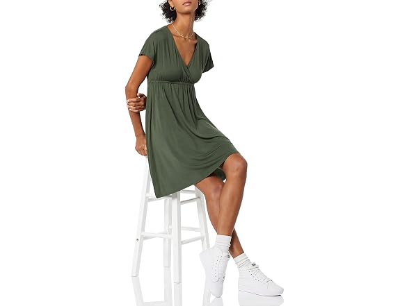 Amazon Essentials Women A-line Surplice Dress