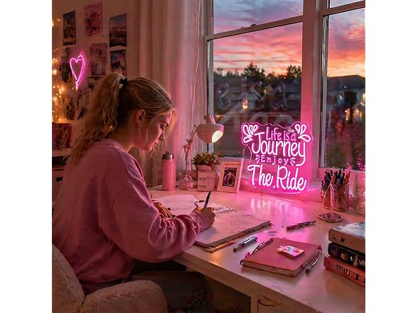 Whfobfe Positive Quote Neon Sign for Wall