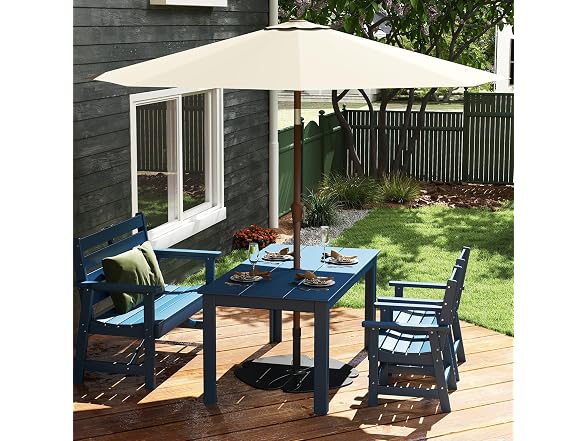 GREENVINES 4-Piece Patio-Petal-Umbrella-Base