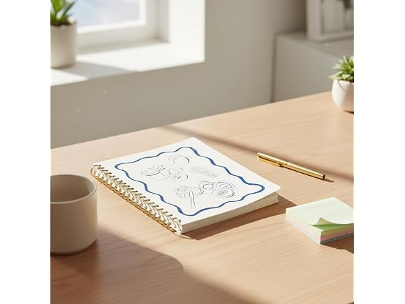 Pearhead Euro Breakfast Hardcover Spiral Notebook