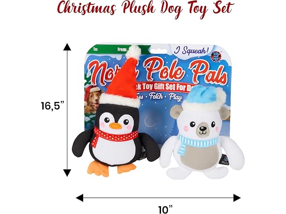 Bow Wow Pet Holiday Plush Pals 2 Pack