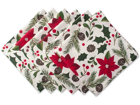 Poinsettia & Christmas Greenery