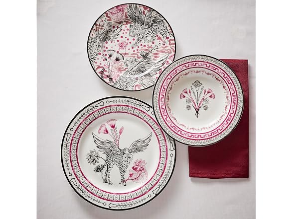 Marchesa Serengeti 4-Piece Dinner Plate Set Porcelain