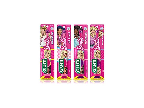 GUM Barbie Electric Toothbrush (4pk)