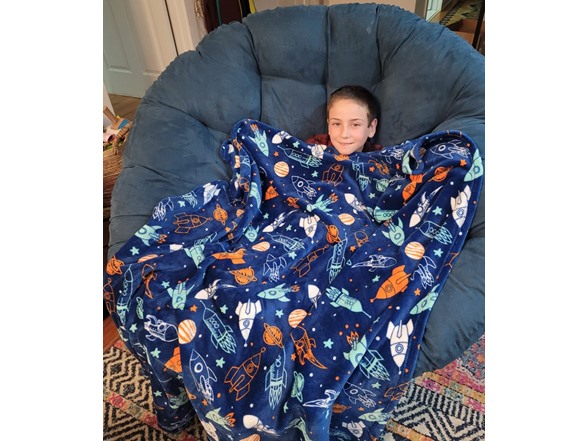 2Pk Printed Throw Blanket 50x70"