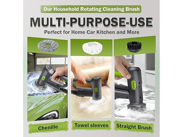 Phueut 10-in-1 Electric Spin Scrubber