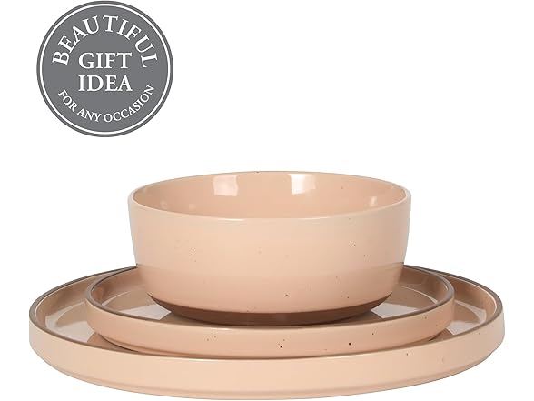 Gibson Elite Northrock Stoneware Dinnerware Set, 12-Piece 