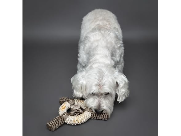 NOAH & PAW Luxury Dog Toy, TPU- Boat Wheel, Beige