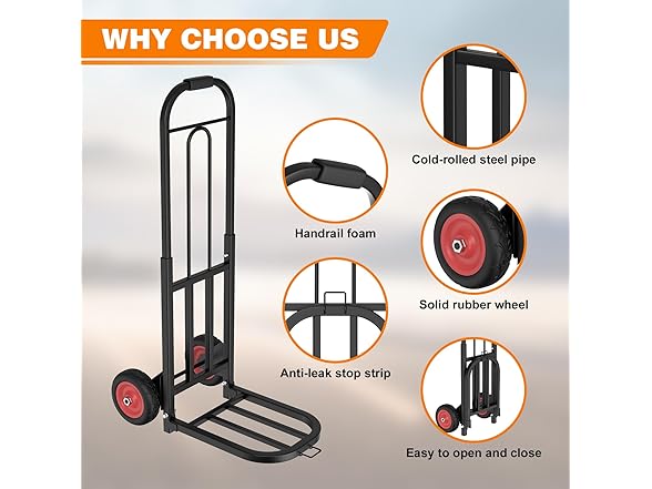 300 lb Heavy Duty Hand Truck Dolly