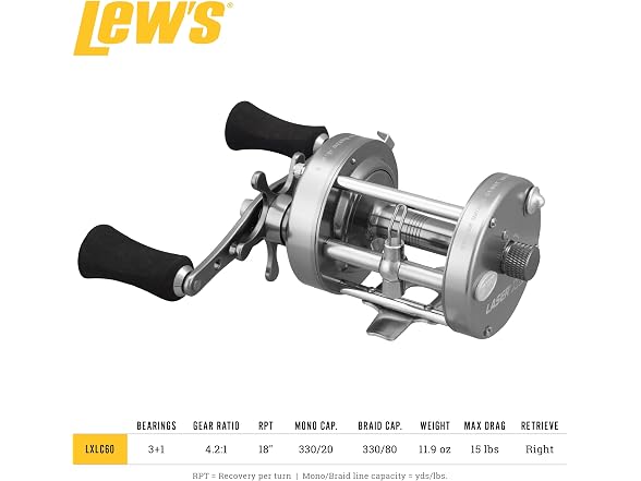 Lew's Laser XL Baitcast Fishing Reel