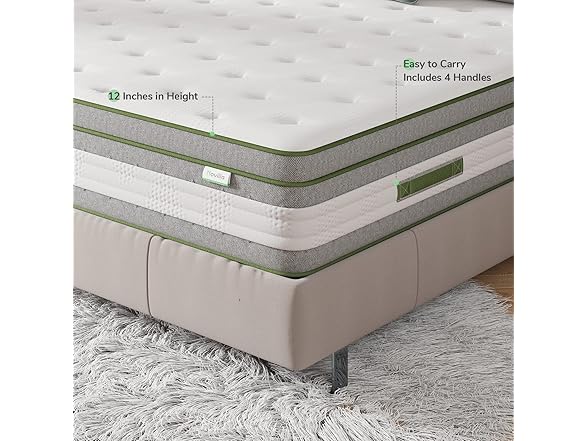 Novilla 12" Hybrid King Mattress