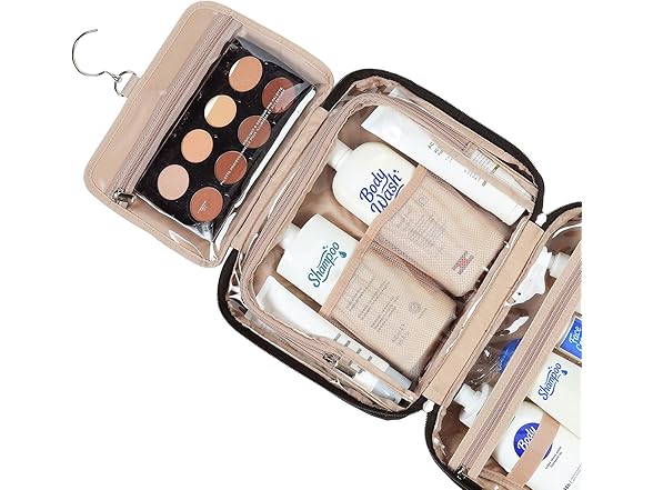 NISHEL Travel Toiletry Bag for Women Large Capacity