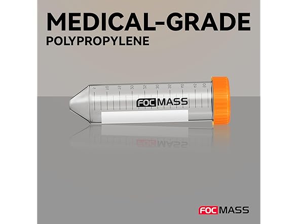 FOCMASS 50ml Conical Centrifuge Tubes
