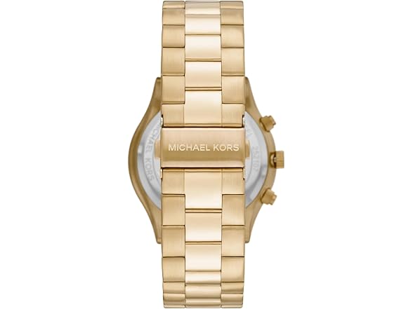 Michael Kors Slim Runway Chronograph Gold-Tone Stainless Steel Men's Watch (Model: MK8909) (Open Box)