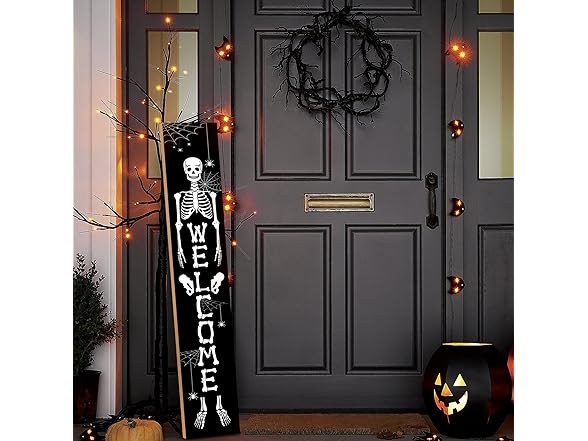 Halloween Porch Sign Welcome