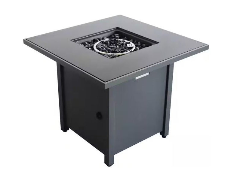 30 in. 40000 BTU Steel Outdoor Fire Pit Table