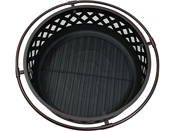 Sunnydaze Crossweave Wood Burning Fire Pit