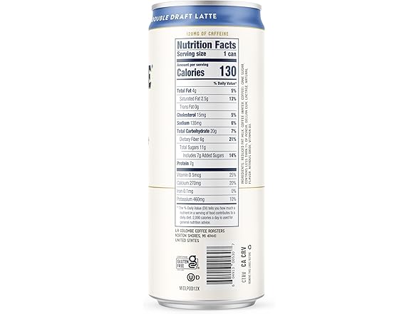 La Colombe Double Draft Latte, 11 Fl. Oz., Single Can
