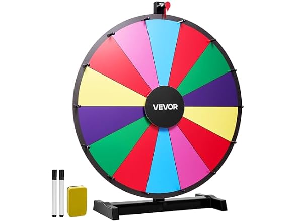 VEVOR 24 inch Spinning Prize Wheel