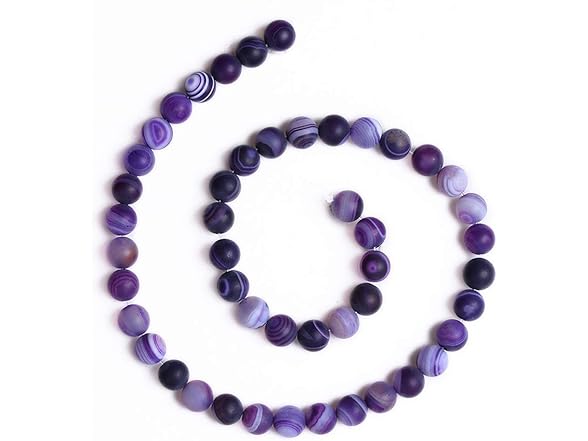 PLTbeads Gorgeous Purple Stripe Agate
