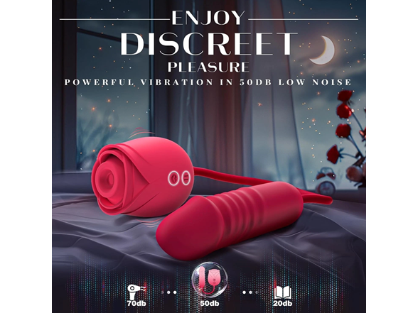 2-in-1 Rose Vibrator