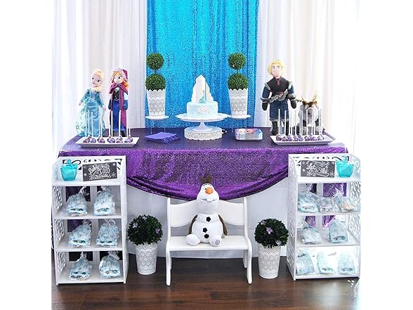 QueenDream Purple Tablecloth 50x80 Inch