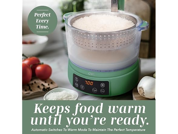 COOK WITH COLOR Glass Mini Low Carb Rice Cooker 