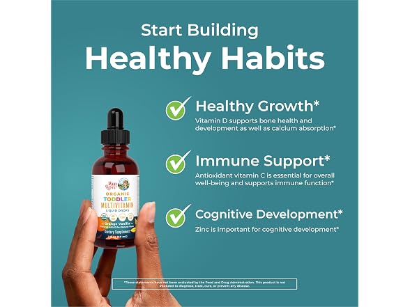 MaryRuths Organics Toddler Multivitamin Drops 2oz