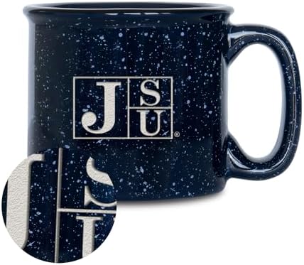 Rico Industries NCAA Jackson State Tigers - JSU Speckle 12oz Laser Engraved Campfire Mug