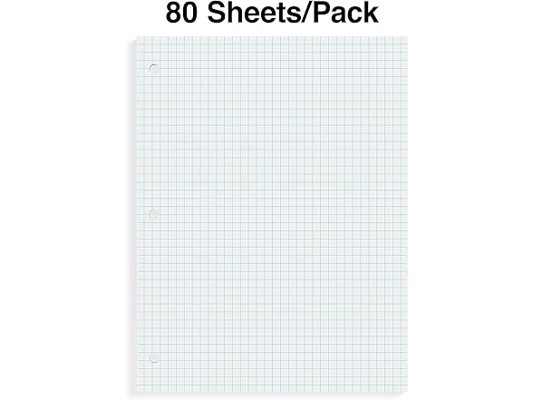 Staples Graph Ruled Filler Paper