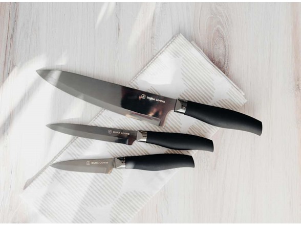 Dura Titan 4pc Knife Set W/Sheaths