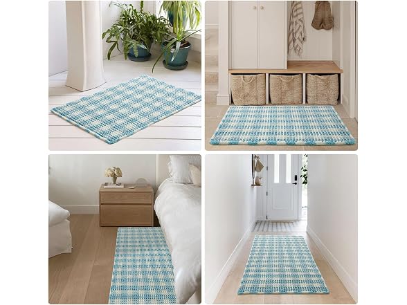 Waffle Bath Mat, Cute Bathroom Rugs Non